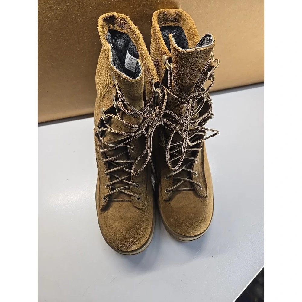 McRae Combat Boots Mens 8.5R Temperate Cold Weather Military Coyote Vibram Suede